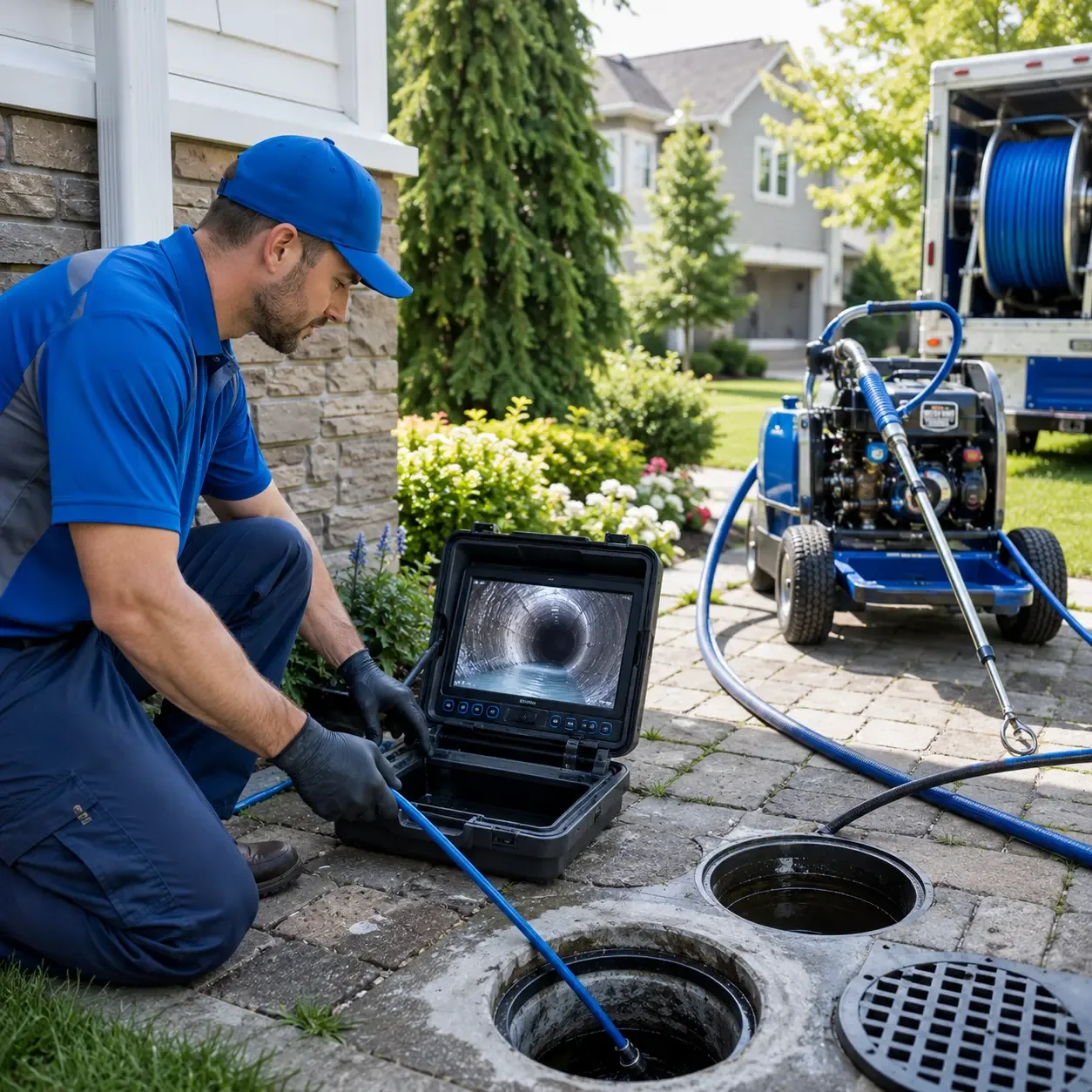 Outdoor drain cleaning professionals serving Linesville, PA